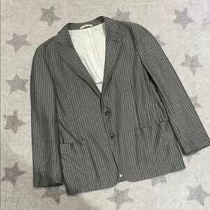 Armani Collezoni Gray Pinstripe Blazer